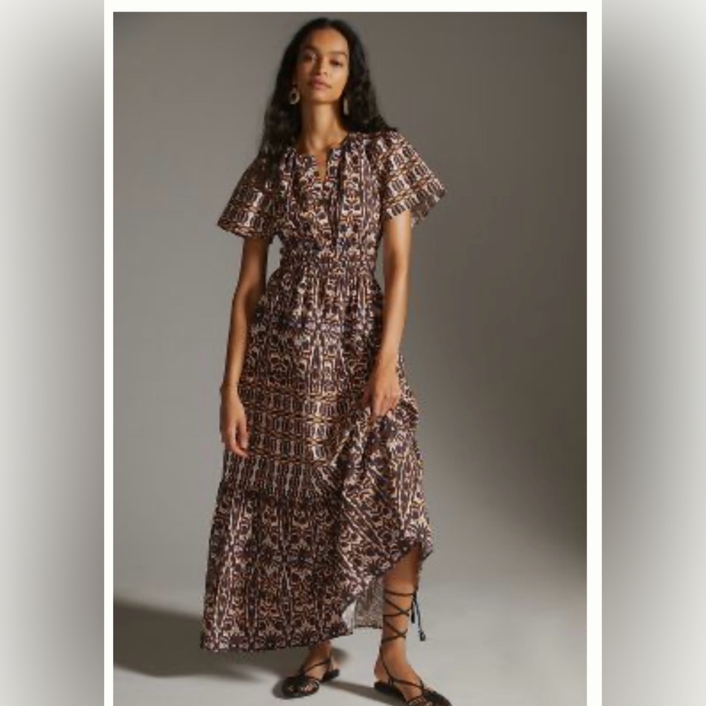 Anthropologie Somerset Maxi Dress. Size L. Multicolored.